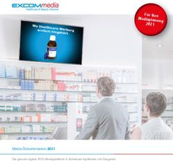 F&uuml;r Ihre 2021 Mediaplanung - Media-Dokumentation 2021 Die gr&ouml;sste digitale POS-Werbeplattform in Schweizer Apotheken und Drogerien - Excom Media