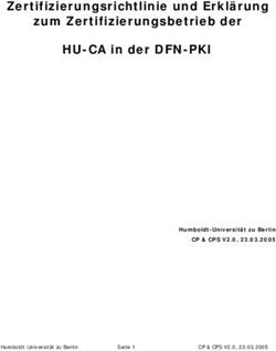 Zertifizierungsrichtlinie und Erkl&auml;rung zum Zertifizierungsbetrieb der HU-CA in der DFN-PKI - CP & CPS V2.0, 23.03.2005 Humboldt-Universit&auml;t zu Berlin