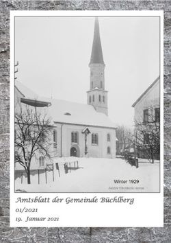 Amtsblatt der Gemeinde B&uuml;chlberg 01/2021 - Januar 2021