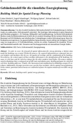 Geb&auml;udemodell f&uuml;r die r&auml;umliche Energieplanung - Building Model for Spatial Energy Planning - gis.Point