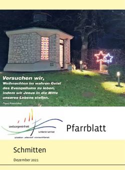 Pfarrblatt Schmitten Dezember 2021 - Pfarrei Schmitten