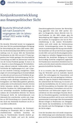 Konjunkturentwicklung aus finanzpolitischer Sicht - Bundesfinanzministerium