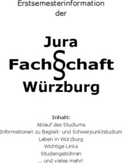 Jura Fach chaft W&uuml;rzburg - Erstsemesterinformation der - Ablauf des Studiums Informationen zu Begleit- und Schwerpunktstudium