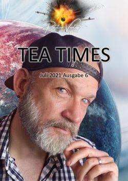 TEA TIMES Peletier Verlag - Juli 2021 Ausgabe 6
