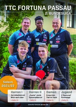 TTC FORTUNA PASSAU 2. BUNDESLIGA - Saison 2021/22