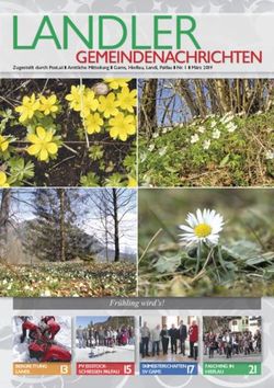 LANDLER GEMEINDENACHRICHTEN - Fr&uuml;hling wird's! - Gemeinde Landl