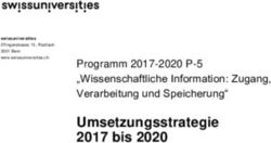 Umsetzungsstrategie 2017 bis 2020 - Programm 2017-2020 P-5 "Wissenschaftliche Information: Zugang, Verarbeitung und Speicherung" - swissuniversities