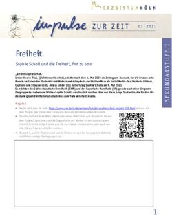 Freiheit. Sophie Scholl und die Freiheit, frei zu sein - Erzbistum K&ouml;ln