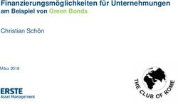 Finanzierungsm&ouml;glichkeiten f&uuml;r Unternehmungen - am Beispiel von Green Bonds - Club of Rome
