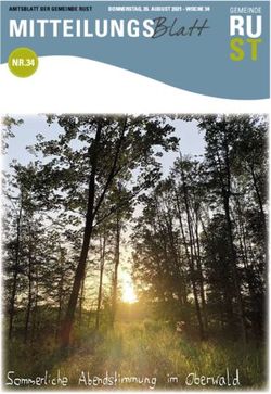 MITTEILUNGS NR.34 AMTSBLATT DER GEMEINDE RUST DONNERSTAG, 26. AUGUST 2021 - WOCHE 34
