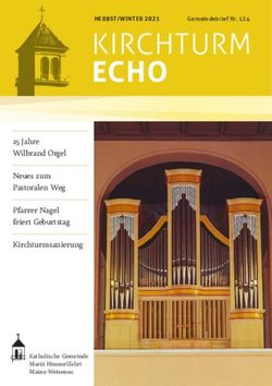 KIRCHTURM ECHO 25 Jahre Wilbrand Orgel Neues zum Pastoralen Weg Pfarrer Nagel feiert Geburtstag - Bistum Mainz