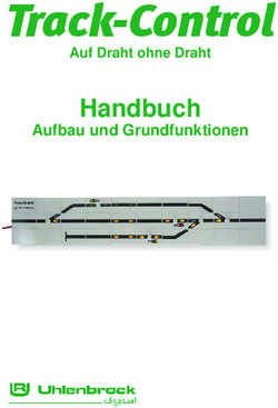 Track-Control Handbuch - Aufbau und Grundfunktionen