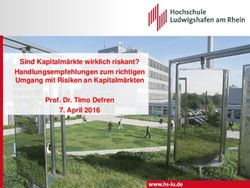 Sind Kapitalm&auml;rkte wirklich riskant? Handlungsempfehlungen zum richtigen Umgang mit Risiken an Kapitalm&auml;rkten Prof. Dr. Timo Defren 7. April 2016 ...