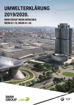 UMWELTERKL&Auml;RUNG 2019/2020 - BMW GROUP WERK M&Uuml;NCHEN. WERK 01.10, WERK 01.30 - BMW Group Plants