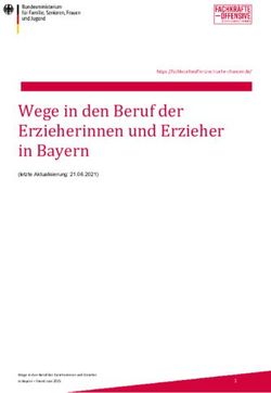 Wege in den Beruf der Erzieherinnen und Erzieher in Bayern