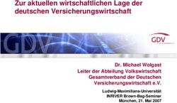 Zur aktuellen wirtschaftlichen Lage der deutschen Versicherungswirtschaft