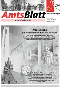Nummer 16 Freitag, 23. April Jahrgang 2021 - Stadt Schwaigern