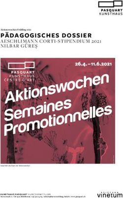 PÄDAGOGISCHES DOSSIER - AESCHLIMANN CORTI-STIPENDIUM 2021 NILBAR GÜREŞ - Kunsthaus Pasquart