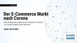 Der E-Commerce Markt nach Corona - Eine Analyse des eCommerce Competence Centers von Arvato Supply Chain Solutions - Arvato Supply Chain ...