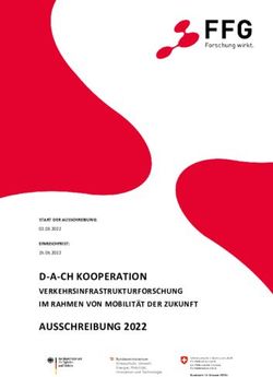 D-A-CH KOOPERATION VERKEHRSINFRASTRUKTURFORSCHUNG - AUSSCHREIBUNG 2022 - FFG