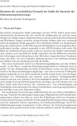 Bestimmt die wirtschaftliche Dynamik der St&auml;dte die Intensit&auml;t der Einkommenspolarisierung?