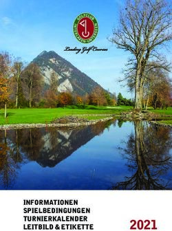 INFORMATIONEN SPIELBEDINGUNGEN TURNIERKALENDER LEITBILD & ETIKETTE - Golfclub Interlaken