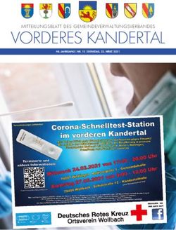 VORDERES KANDERTAL MITTEILUNGSBLATT DES GEMEINDEVERWALTUNGSVERBANDES - Gemeinde Binzen