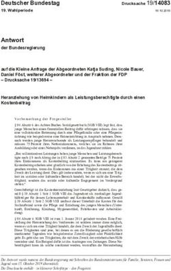 Antwort der Bundesregierung - Deutscher Bundestag - Fraktion der Freien Demokraten im ...