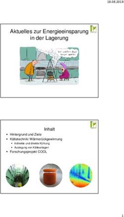 Aktuelles zur Energieeinsparung in der Lagerung - Inhalt