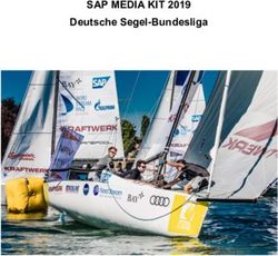 SAP MEDIA KIT 2019 Deutsche Segel-Bundesliga