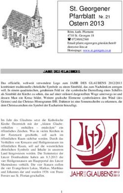 St. Georgener Pfarrblatt Nr. 21 Ostern 2013