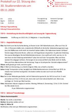 Protokoll zur 22. Sitzung des 30. Studierendenrats am 09.11.2020