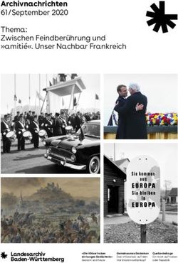 Archivnachrichten 61 / September 2020 Thema: Zwischen Feindber&uuml;hrung und "amiti&eacute;". Unser Nachbar Frankreich