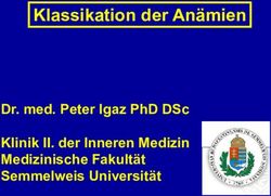 KLASSIKATION DER ANÄMIEN - DR. MED. PETER IGAZ PHD DSC KLINIK II. DER INNEREN MEDIZIN MEDIZINISCHE FAKULTÄT SEMMELWEIS UNIVERSITÄT