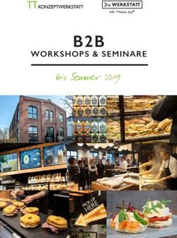 B2B bis Sommer 2019 WORKSHOPS & SEMINARE - Die Werkstatt Mettingen