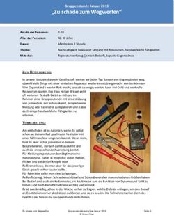 "Zu schade zum Wegwerfen" - Gruppenstunde Januar 2013 - Kolpingjugend Regensburg