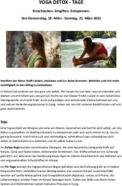YOGA DETOX - TAGE Entschlacken. Entgi7en. Entspannen. Von Donnerstag, 18. März - Sonntag, 21. März 2021 - Grafenast