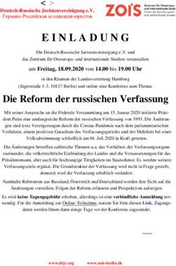 Die Reform der russischen Verfassung
