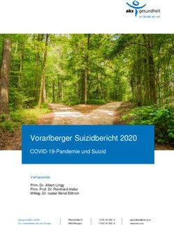 Vorarlberger Suizidbericht 2020 - COVID-19-Pandemie und Suizid - AKS Gesundheit