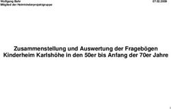 Zusammenstellung und Auswertung der Fragebögen Kinderheim Karlshöhe in den 50er bis Anfang der 70er Jahre - Wolfgang Bahr Mitglied der ...