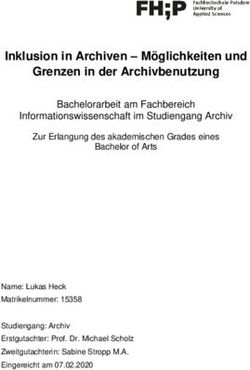 Inklusion in Archiven - M&ouml;glichkeiten und Grenzen in der Archivbenutzung