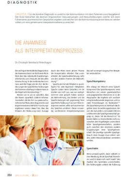 DIE ANAMNESE ALS INTERPRETATIONSPROZESS - ePaper