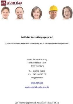 Leitfaden Vorstellungsgespräch