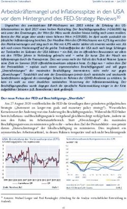Arbeitskr&auml;ftemangel und Inflationsspitze in den USA vor dem Hintergrund des FED-Strategy Reviews30