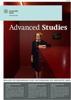 Advanced Studies - MAGAZIN F&Uuml;R WISSENSCHAFTLICHE WEITERBILDUNG DER UNIVERSIT&Auml;T BASEL - Universit&auml;t Basel