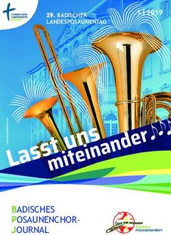 BADISCHES POSAUNENCHOR- 1 | 2019 - Badische Posaunenarbeit