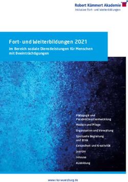 Fort- und Weiterbildungen 2021 - im Bereich soziale Dienstleistungen für Menschen mit Beeinträchtigungen - Robert-Kümmert-Akademie