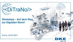 Workshop - Auf dem Weg zur Digitalen Norm! - Online, 29.04.2021 - DKE