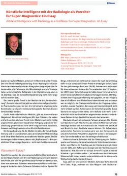 K&uuml;nstliche Intelligenz mit der Radiologie als Vorreiter f&uuml;r Super-Diagnostics: Ein Essay Artificial Intelligence with Radiology as a Trailblazer ...