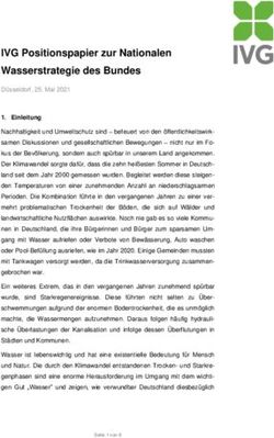 IVG Positionspapier zur Nationalen Wasserstrategie des Bundes